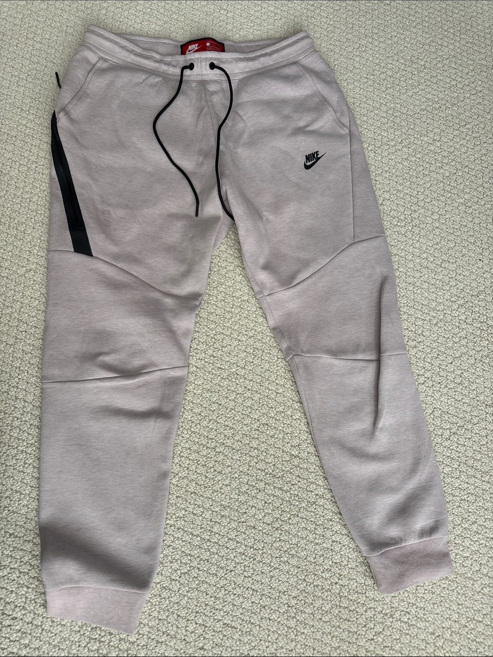 Nike Pale Pink Jogger Pants with Black Details